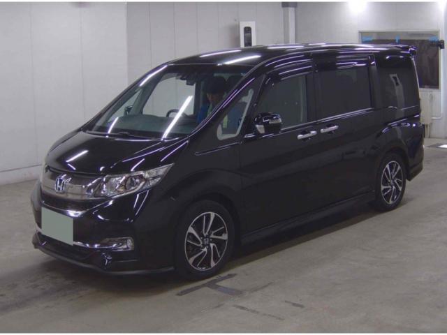 Ref:AUX-24109763 HONDA STEPWAGON SPADA 2015 1 2015 Honda Stepwagon Spada black gasoline used car Japan export