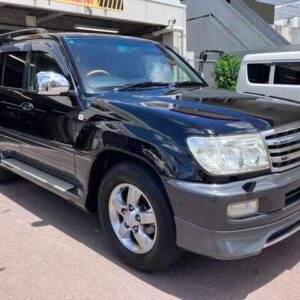 2005 Toyota Land Cruiser 100 black gasoline used car Japan export