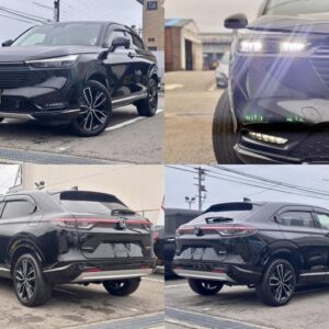 2022 Honda Vezel black hybrid used car Japan export