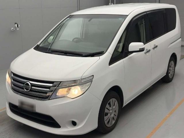 Ref:AUX-24111698 NISSAN SERENA 2014 1 2014 Nissan Serena white gasoline used car Japan export