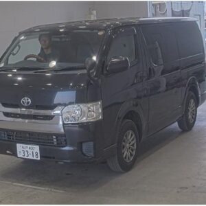 2018 Toyota Hiace Van black diesel used car Japan export