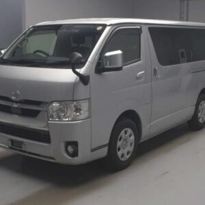 2021 Toyota Hiace Van silver diesel used car Japan export