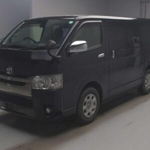 2016 Toyota Hiace Van black diesel used car Japan export