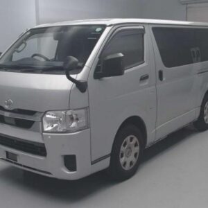 2021 Toyota Hiace Van silver diesel used car Japan export