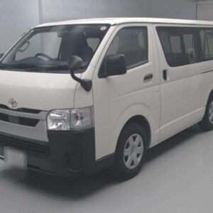 2021 Toyota Hiace Van white gasoline used car Japan export