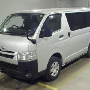 2021 Toyota Hiace Van silver diesel used car Japan export