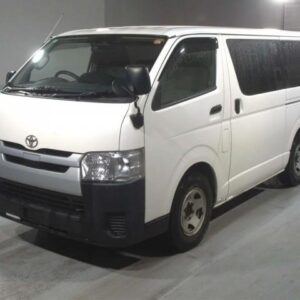 2019 Toyota Hiace Van white diesel used car Japan export
