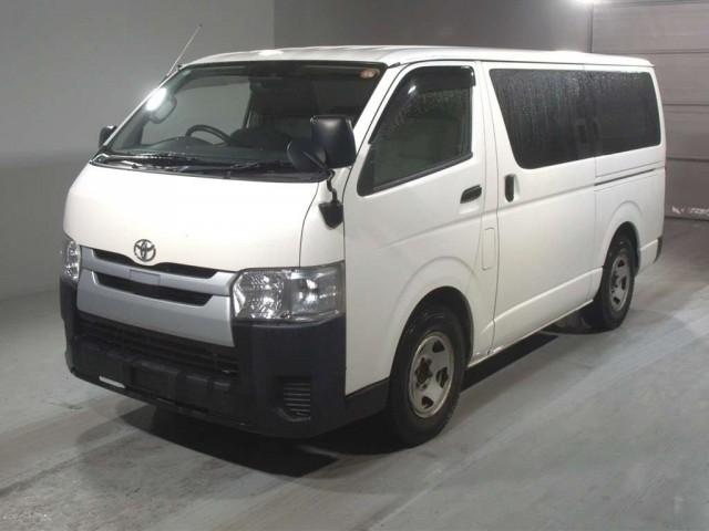 Ref:AUX-24117385 TOYOTA HIACE VAN 2019 1 2019 Toyota Hiace Van white diesel used car Japan export