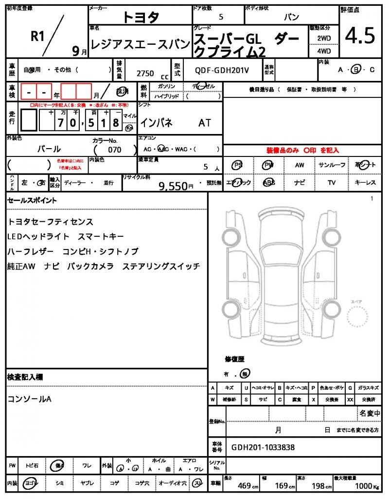 Ref:AUX-24117387 TOYOTA REGIUS ACE VAN 2019 5 Ref:AUX-24117387 TOYOTA REGIUS ACE VAN 2019 - Image 5