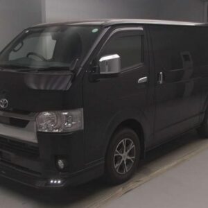 2021 Toyota Hiace Van black diesel used car Japan export