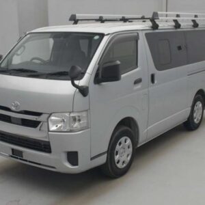 2021 Toyota Hiace Van silver diesel used car Japan export