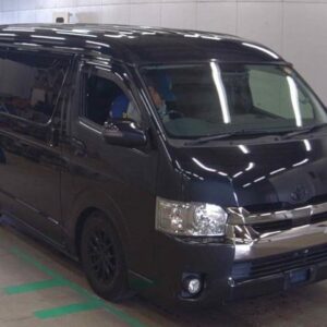 2018 Toyota Hiace Van black diesel used car Japan export