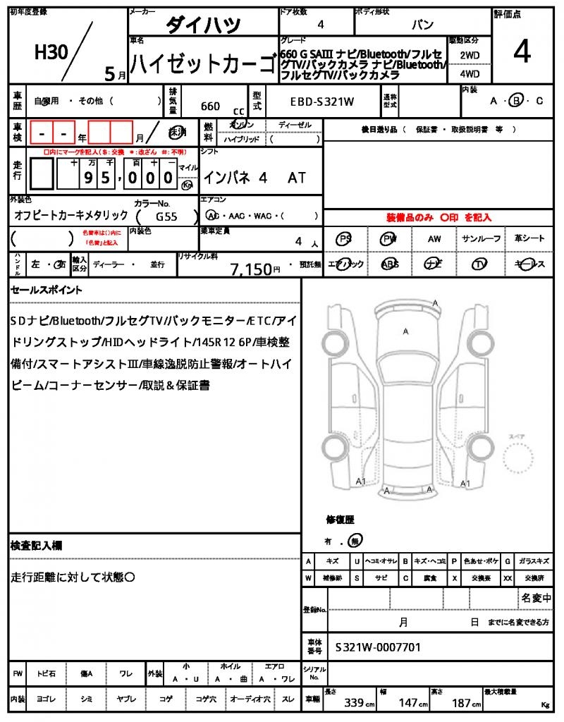 Ref:AUX-24120310 DAIHATSU HIJET CARGO 2018 15 Ref:AUX-24120310 DAIHATSU HIJET CARGO 2018 - Image 15