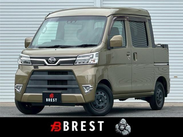 Ref:AUX-24120310 DAIHATSU HIJET CARGO 2018 1 2018 Daihatsu Hijet Cargo green gasoline used car Japan export