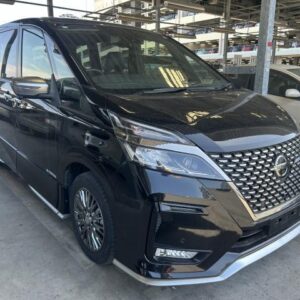 2021 Nissan Serena black hybrid used car Japan export