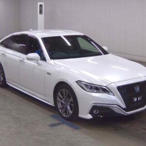 2021 Toyota Crown Hybrid pearl gasoline used car Japan export