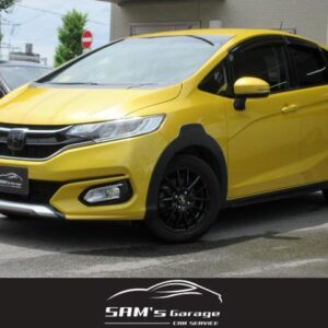 2018 Honda Fit yellow gasoline used car Japan export