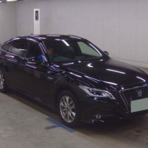 2020 Toyota Crown Hybrid black gasoline used car Japan export