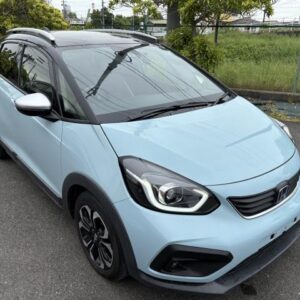 2021 Honda Fit blue gasoline used car Japan export