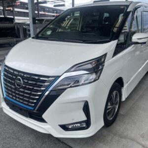 2021 Nissan Serena pearl hybrid used car Japan export