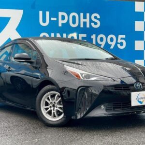 2019 Toyota Prius black hybrid used car Japan export