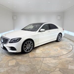 2019 Mercedes Benz S-Class white gasoline used car Japan export