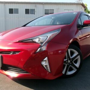 2016 Toyota Prius wine hybrid used car Japan export