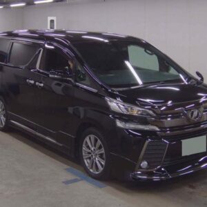 2017 Toyota Vellfire black gasoline used car Japan export