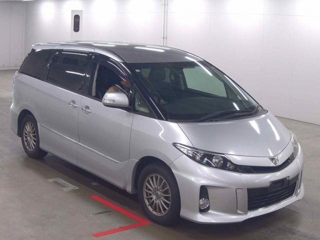 Ref:AUX-24155544 TOYOTA ESTIMA 2013 1 2013 Toyota Estima silver gasoline used car Japan export