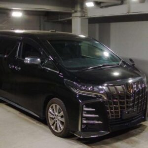 2021 Toyota Alphard black gasoline used car Japan export
