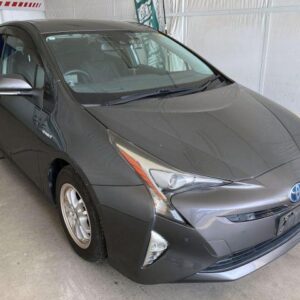 2017 Toyota Prius gray hybrid used car Japan export