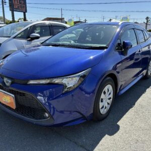 2020 Toyota Corolla Touring blue gasoline used car Japan export