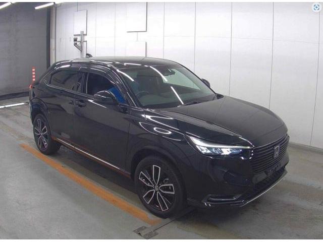 Ref:AUX-24160301 HONDA VEZEL 2021 1 2021 Honda Vezel black gasoline used car Japan export