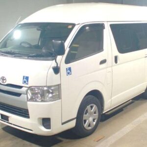 2017 Toyota Hiace Van white gasoline used car Japan export