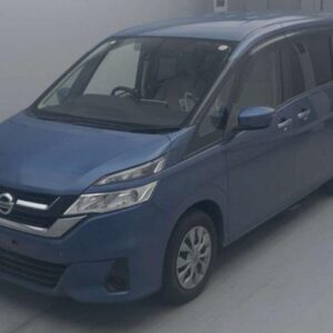 2019 Nissan Serena blue gasoline used car Japan export