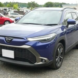 2025 Toyota Corolla Cross blue gasoline used car Japan export