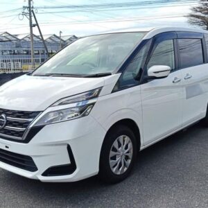 2021 Nissan Serena white gasoline used car Japan export