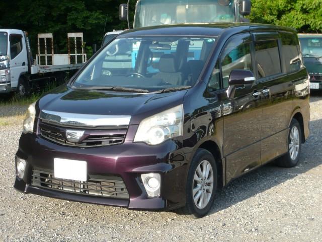 Ref:AUX-24160625 TOYOTA NOAH 2012 1 2012 Toyota Noah purple gasoline used car Japan export