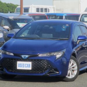 2023 Toyota Corollasport blue hybrid used car Japan export