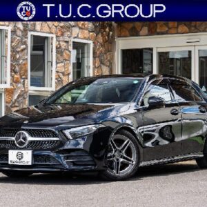 2019 Mercedes Benz A-Class black gasoline used car Japan export