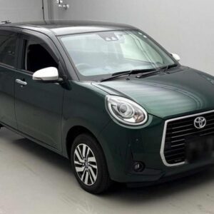 2022 Toyota Passo green gasoline used car Japan export