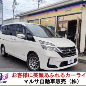 2020 Nissan Serena pearl hybrid used car Japan export