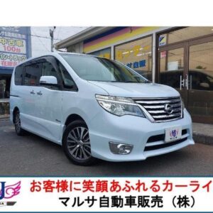 2014 Nissan Serena pearl hybrid used car Japan export