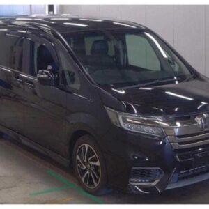 2018 Honda Stepwagon Spada black gasoline used car Japan export