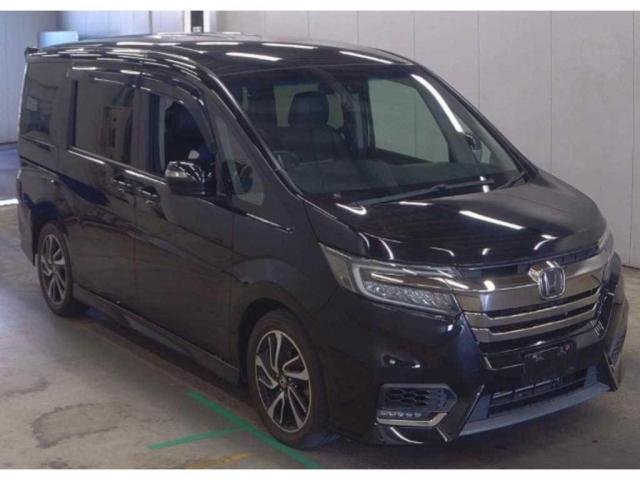 Ref:AUX-24171294 HONDA STEPWAGON SPADA 2018 1 2018 Honda Stepwagon Spada black gasoline used car Japan export