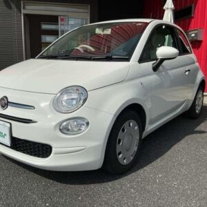 2021 Fiat 500 white gasoline used car Japan export