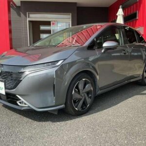 2023 Nissan Aura gray hybrid used car Japan export