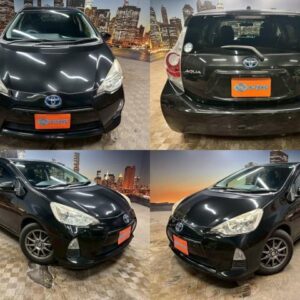 2013 Toyota Aqua black gasoline used car Japan export