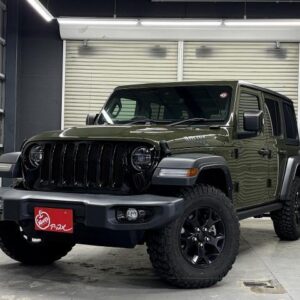 2021 Chrysler Jeep Jeep Wrangler Unlimited green gasoline used car Japan export