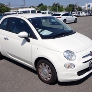 2022 Fiat 500 white gasoline used car Japan export